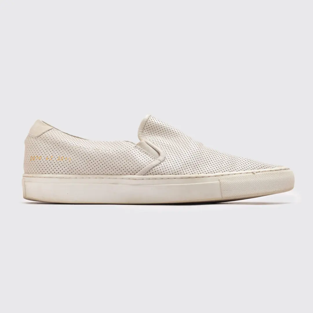 Common Projects Sneaker Size EU43 Gray Perforated Slip On Shoes