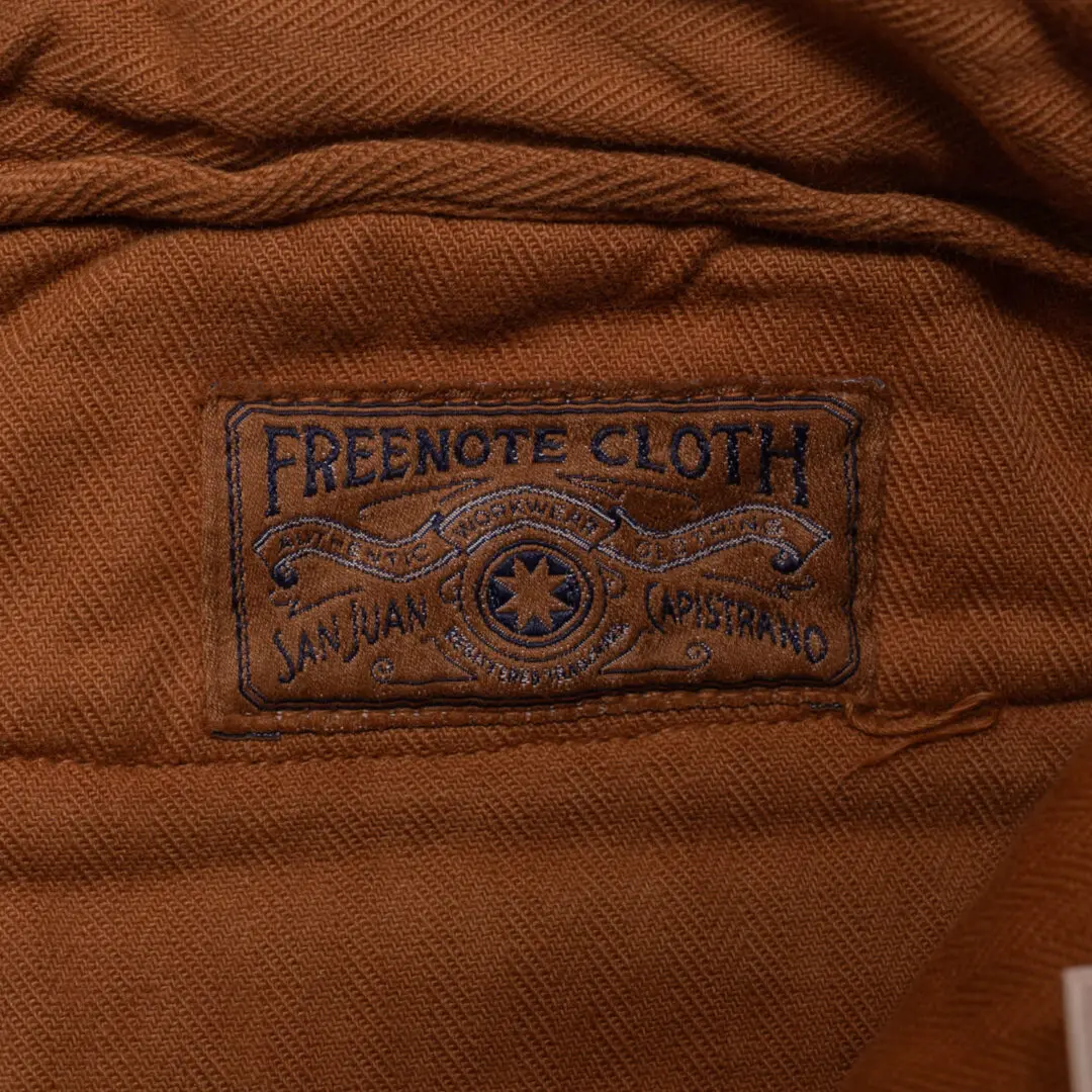 Freenote Cloth Cotton Pant W30 Rust Canvas Slash Pocket Made in USA