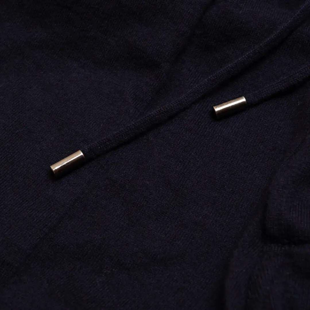 Loro Piana Tracksuit Navy Blue Cashmere Cotton Blend Full Zipper