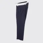 Richard Anderson Bespoke Suit Size 36 S Navy Stripe Wool 3-Piece
