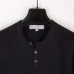 Neiman Marcus Henley Sweater Black Size XL Cashmere Blend Knit