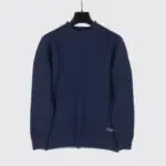 Sease Sweater Midnight Blue Size L Men Virgin Wool Crew Neck Knit
