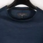 Rag & Bone Shirt Size S Men Dark Blue Stretch Linen Pullover