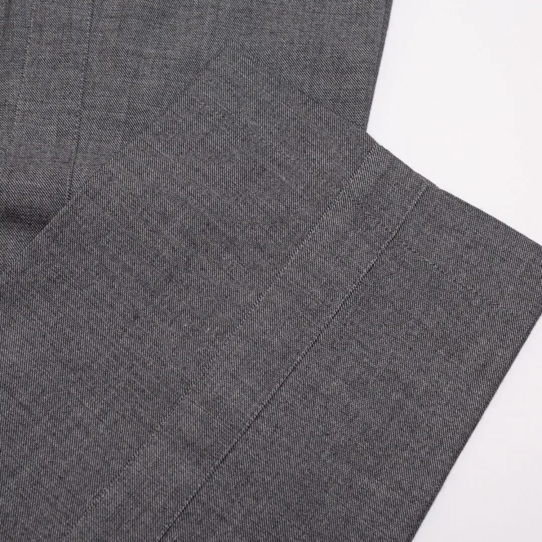 Mr P. Drawstring Trousers W36 Gray Stretch Wool Made in Italy