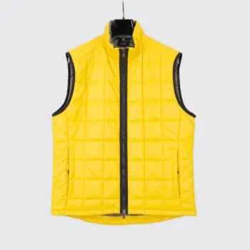 Victorinox Vest Size L Yellow Quilted High Performance Full Zip 4