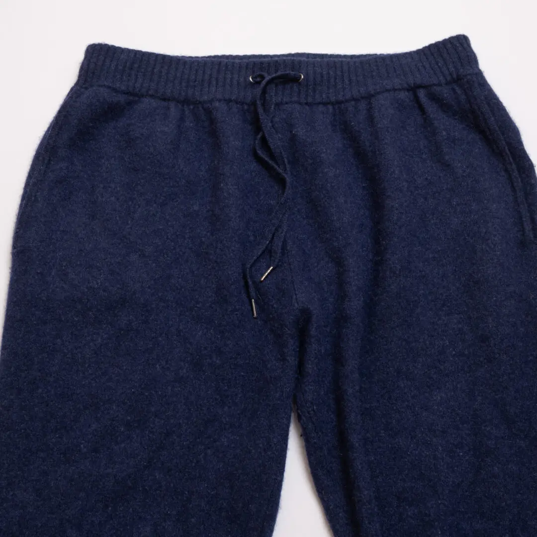 Derek Rose Cashmere Jogger Pant Size XL Navy Blue Lounge Sweats