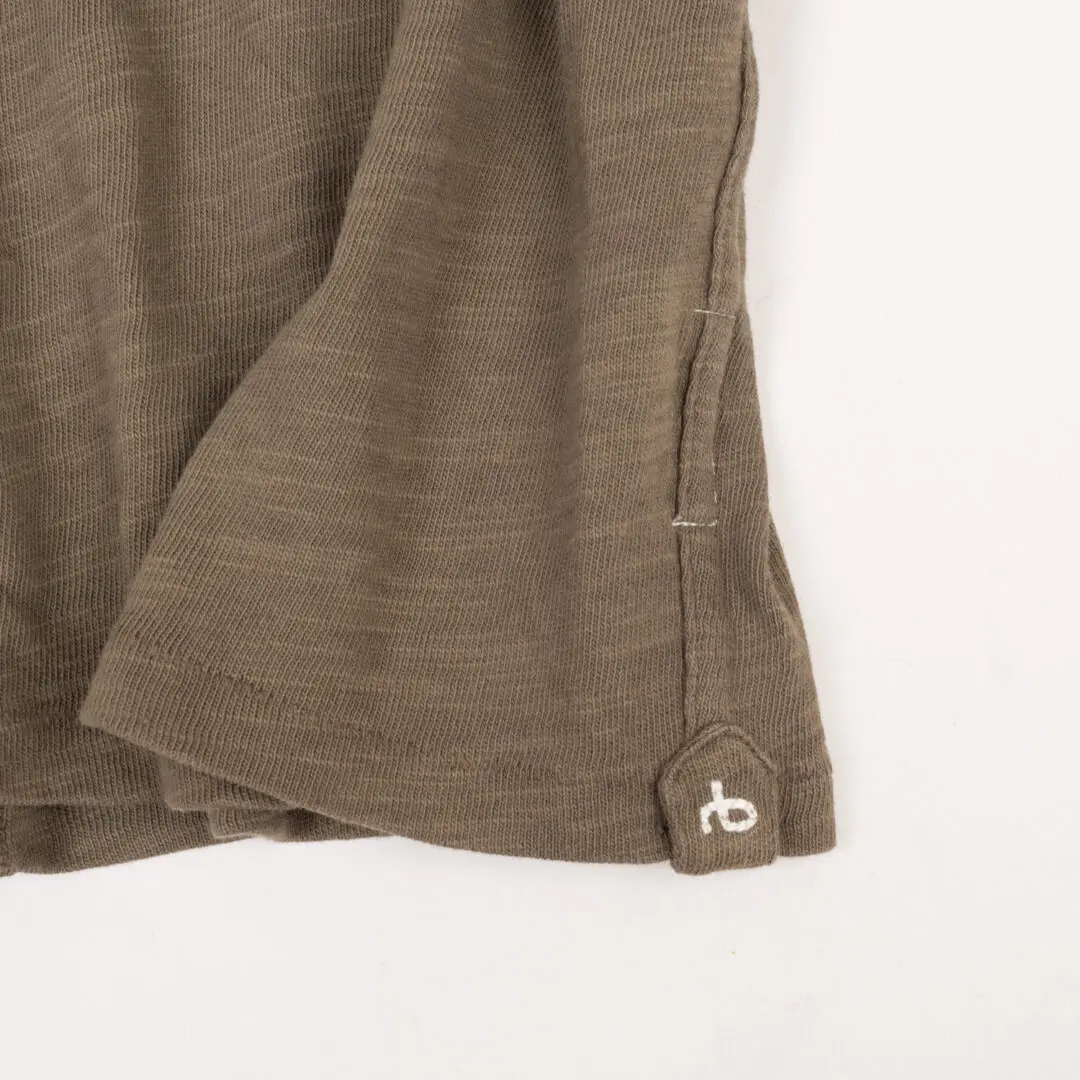 Rag & Bone T-Shirt Men Size M Olive Knit Cotton Short Sleeve