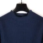 Sease Sweater Midnight Blue Size L Men Virgin Wool Crew Neck Knit