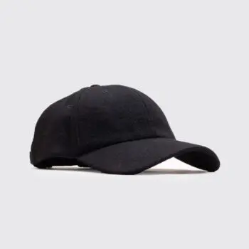 Rag & Bone Takisada Osaka Baseball Cap One Size Black Wool 4