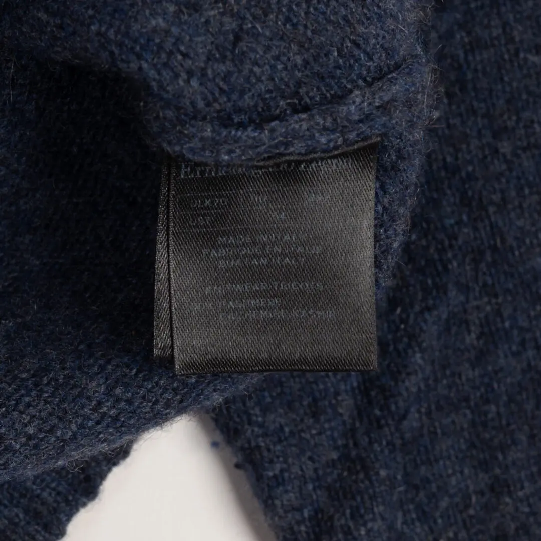 Ermenegildo Zegna Cashmere Sweater Size XL (EU54) Midnight Blue