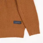 Sease Sweater Size XL Men Tan Textured Knit Virgin Wool Crew Neck