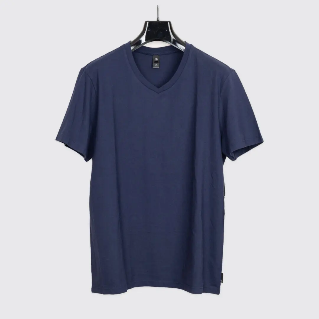 AG Adriano Goldschmied Bryce Tee Size L Deep Navy V-Neck T-Shirt