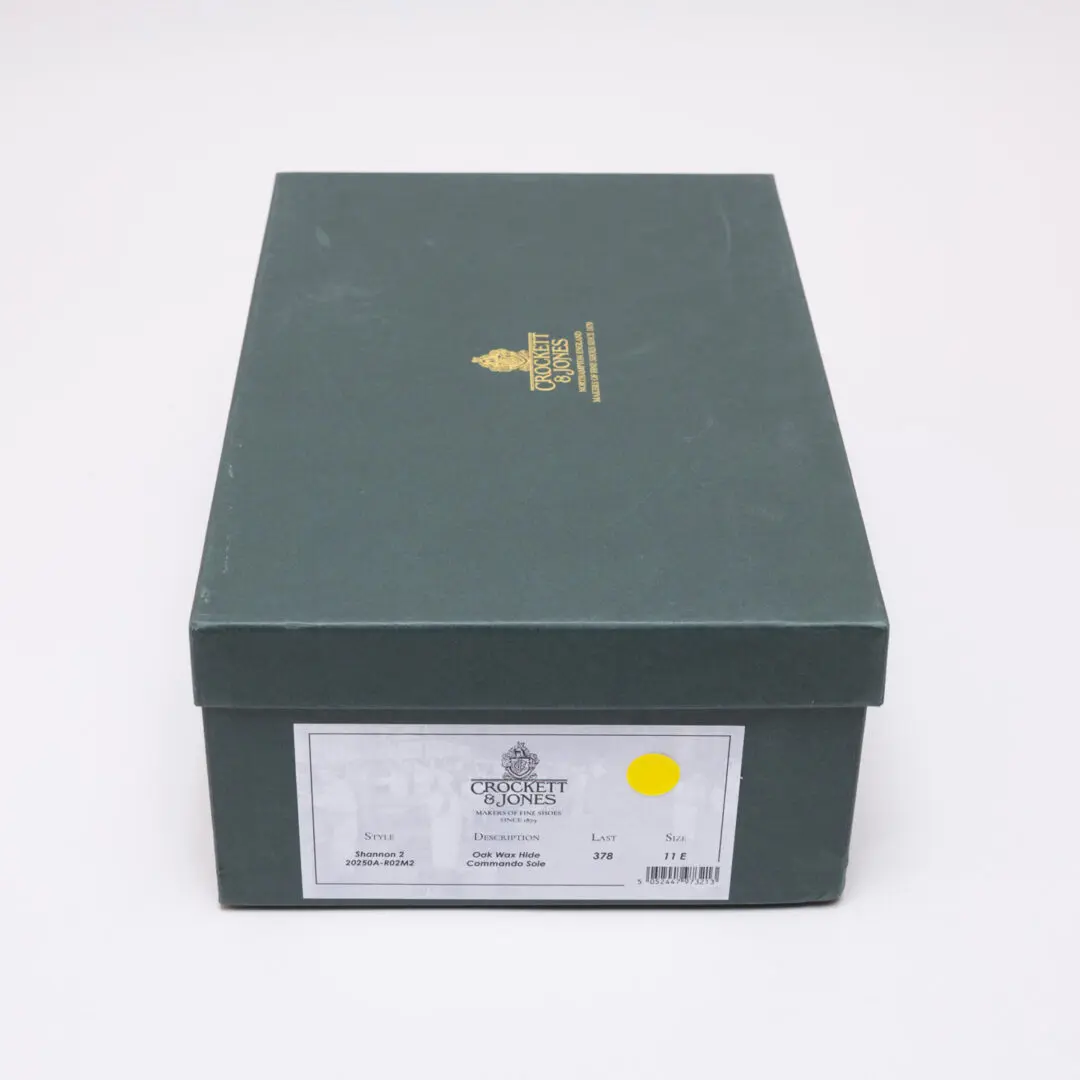 Crockett & Jones Boots Size UK11 Shannon-2 Oak Wax Hide Commando Sole
