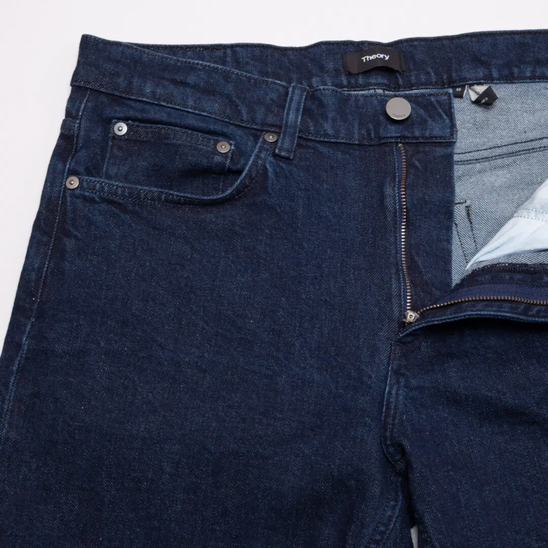 Theory Beryl Jeans W32 Rinsed Indigo Blue Cotton Athletic Stretch