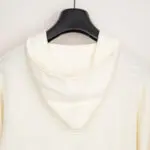 Peter Millar Size M Pacific Popover Hooded Sweater Cream Ivory