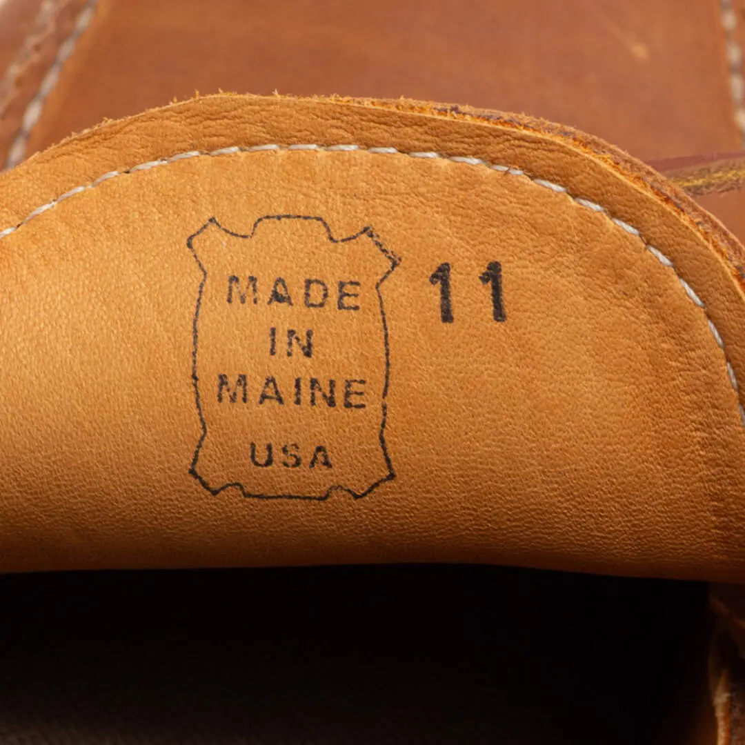 Easymoc Shoes Size 11 Men Rambler 3-Eye Blucher Moc Made in Maine