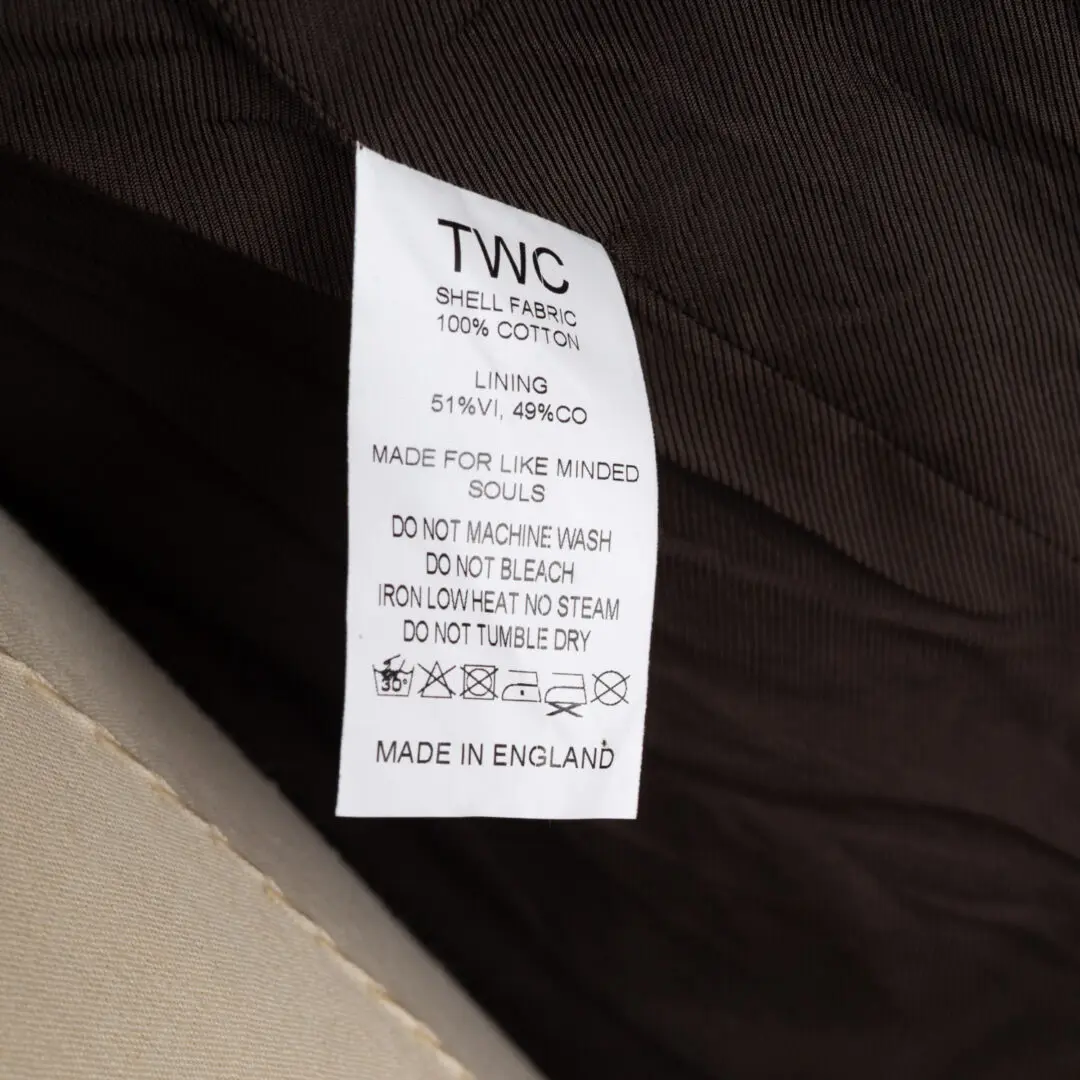 The Workers Club Size S Wax Canvas Field Jacket B. Millerain Khaki