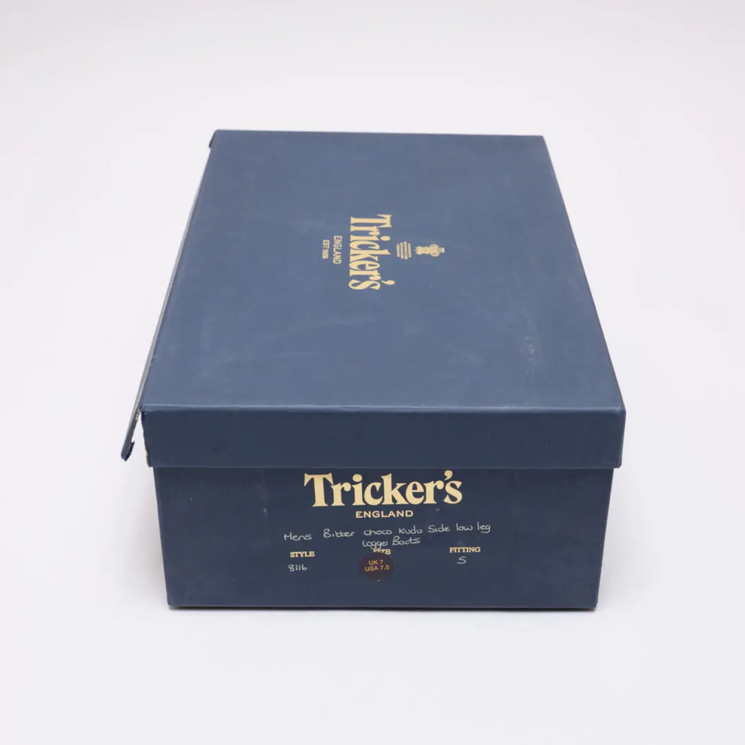 Tricker's Boots Size UK7 Chocolate Brown Kudu Commando Sole Logger