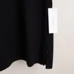 AG Adriano Goldschmied Bryce Johnny Collar Shirt Size M Black