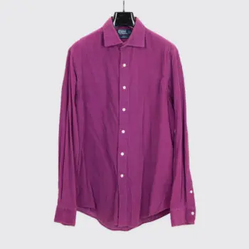 Polo Ralph Lauren Shirt XL Men Purple Corduroy Custom Fit