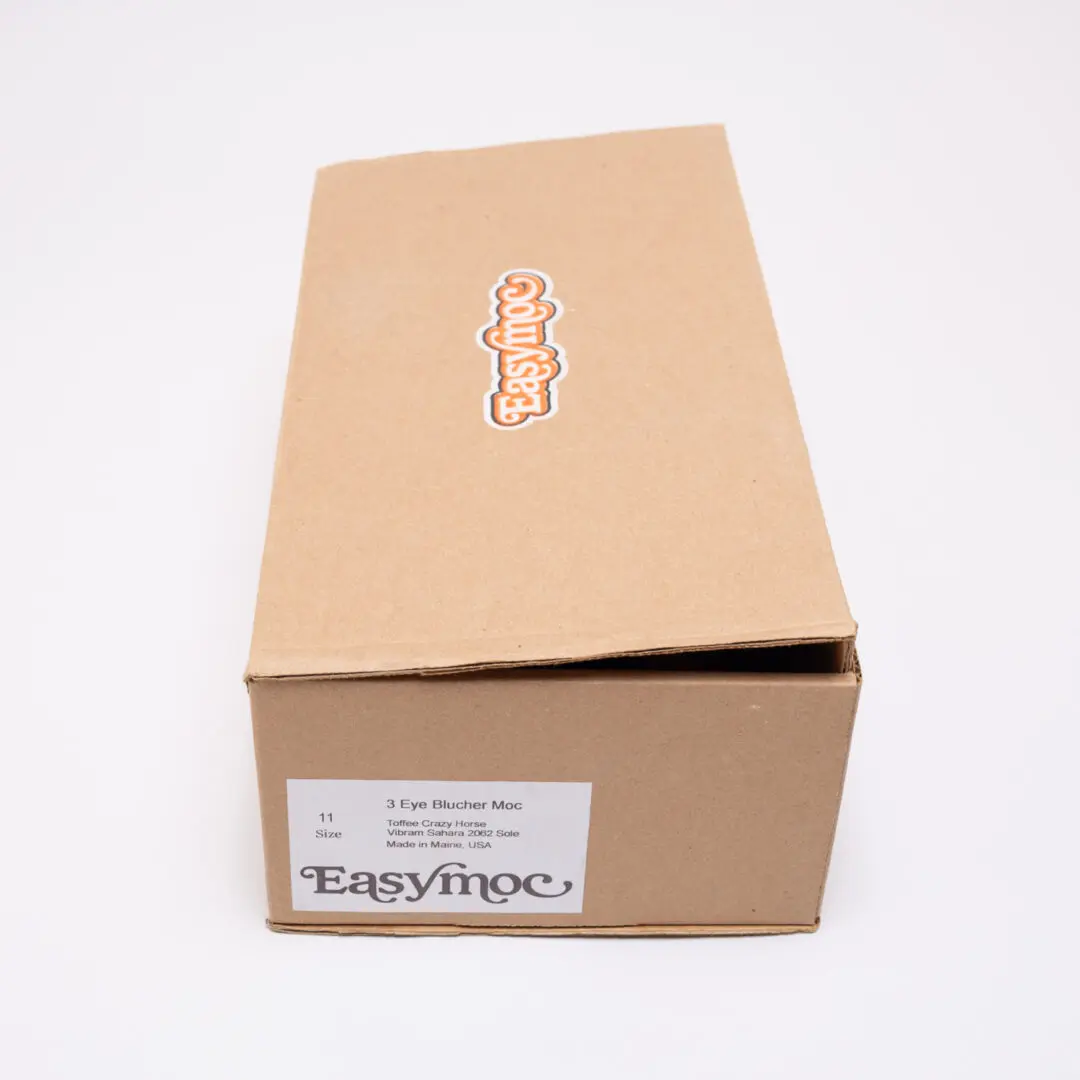Easymoc Shoes Size 11 Men Rambler 3-Eye Blucher Moc Made in Maine