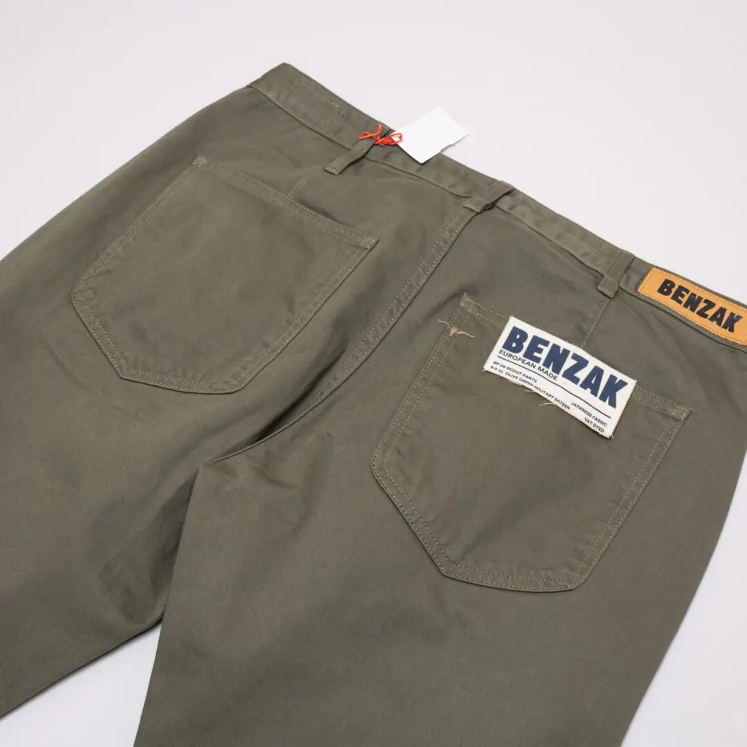 Benzak Denim Developers Pant W32 Olive Green Scout Military Chino
