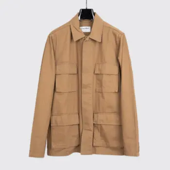 Corridor M41 Field Jacket Washed Brown Herringbone Cotton Twill