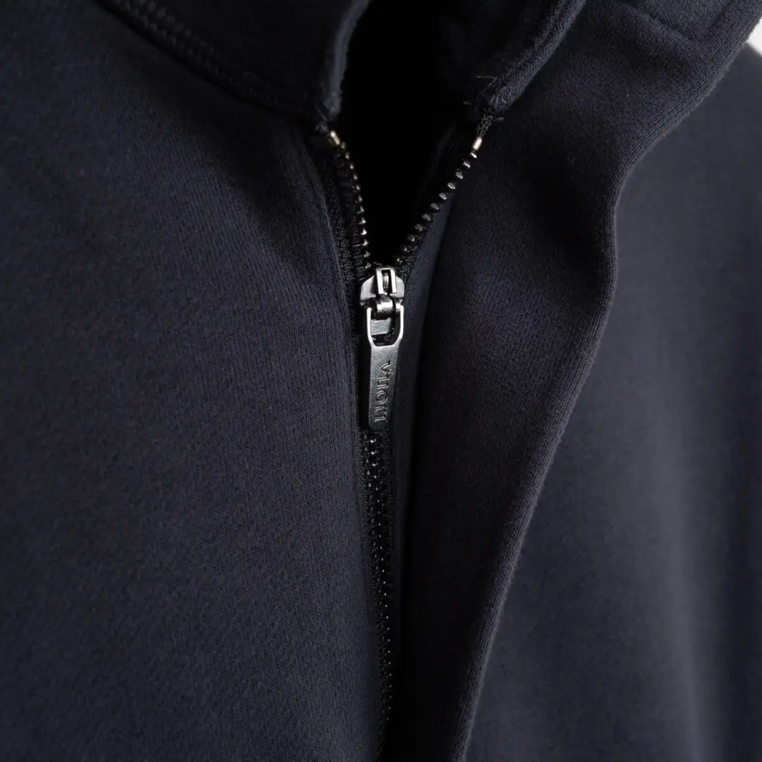 Vuori Cypress Quarter Zip Size M Pullover Sweatshirt Navy Cotton