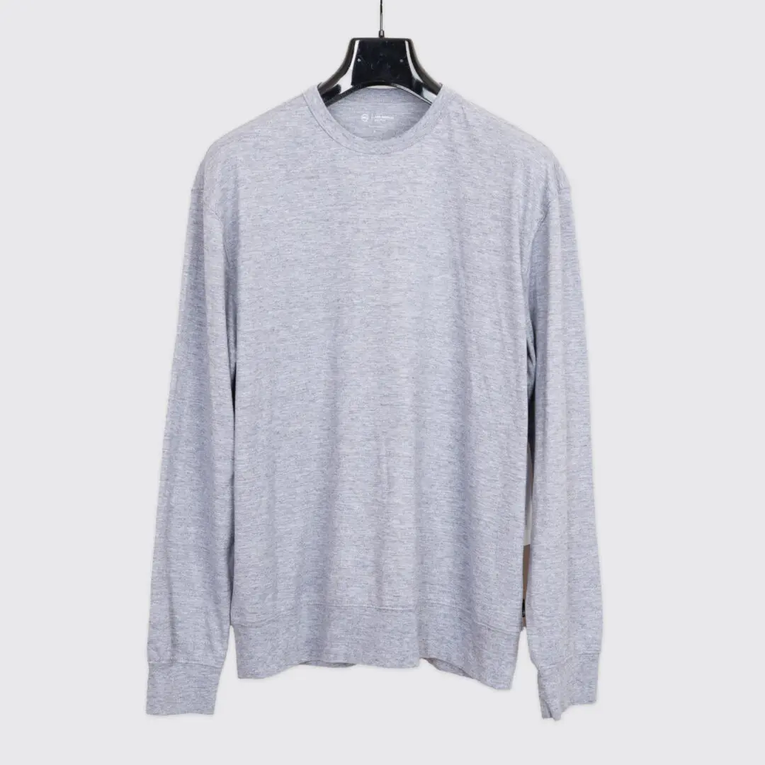 AG Adriano Goldschmied T-Shirt Size XL Heather Grey Long Sleeve
