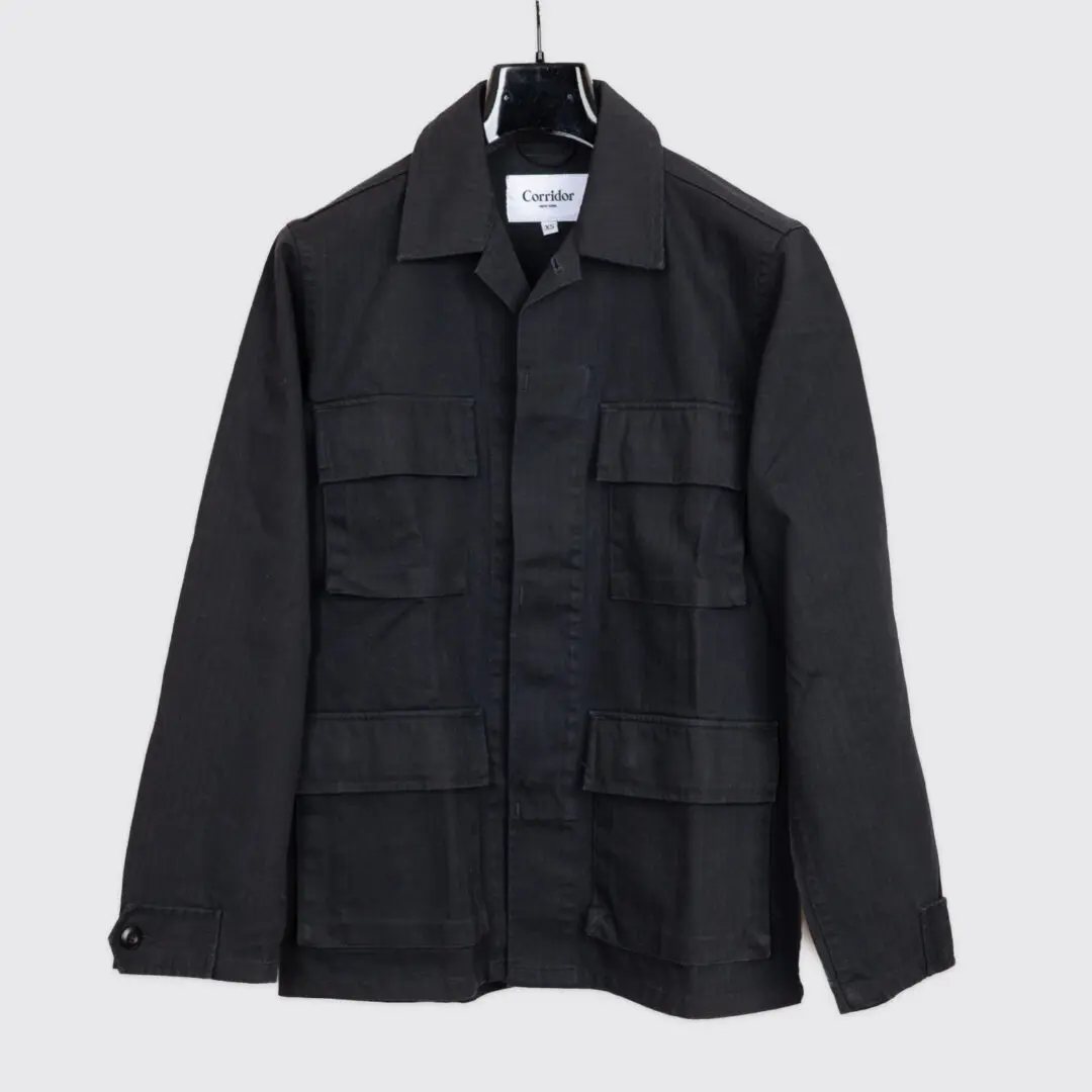 Corridor M41 Field Jacket Size XS Black Herringbone Cotton Twill