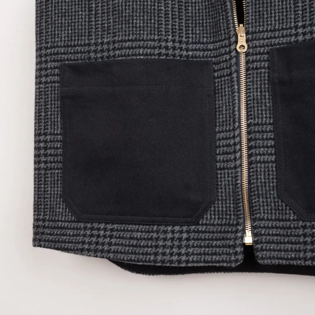 The Workers Club Vest Size S Lovat Navy Glen Plaid Utility Gilet
