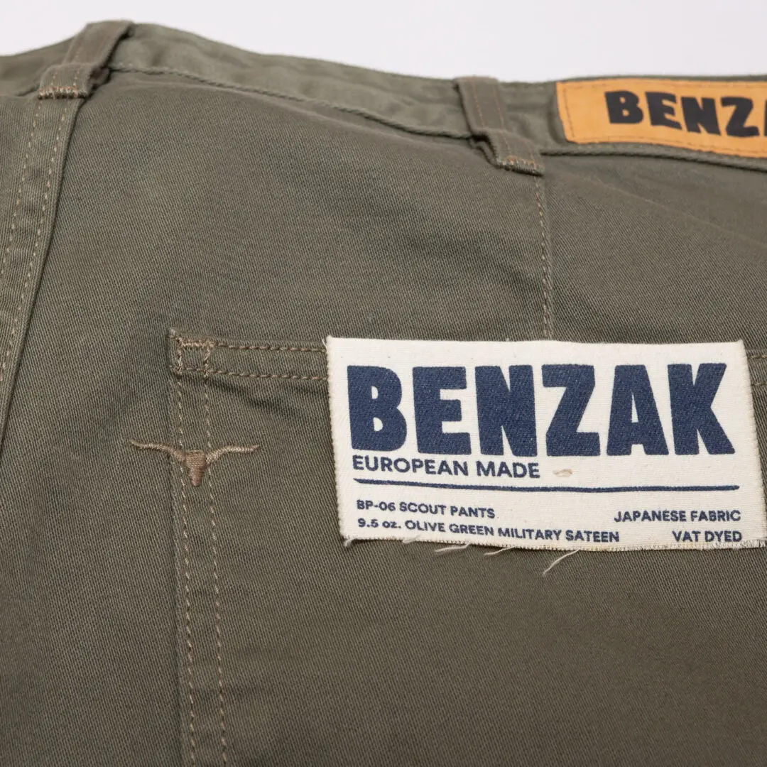 Benzak Denim Developers Pant W32 Olive Green Scout Military Chino