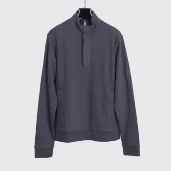Vuori Cypress Quarter Zip Size M Pullover Sweatshirt Navy Cotton