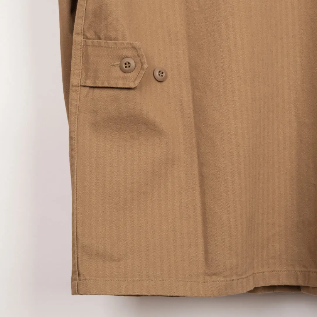 Corridor M41 Field Jacket Washed Brown Herringbone Cotton Twill