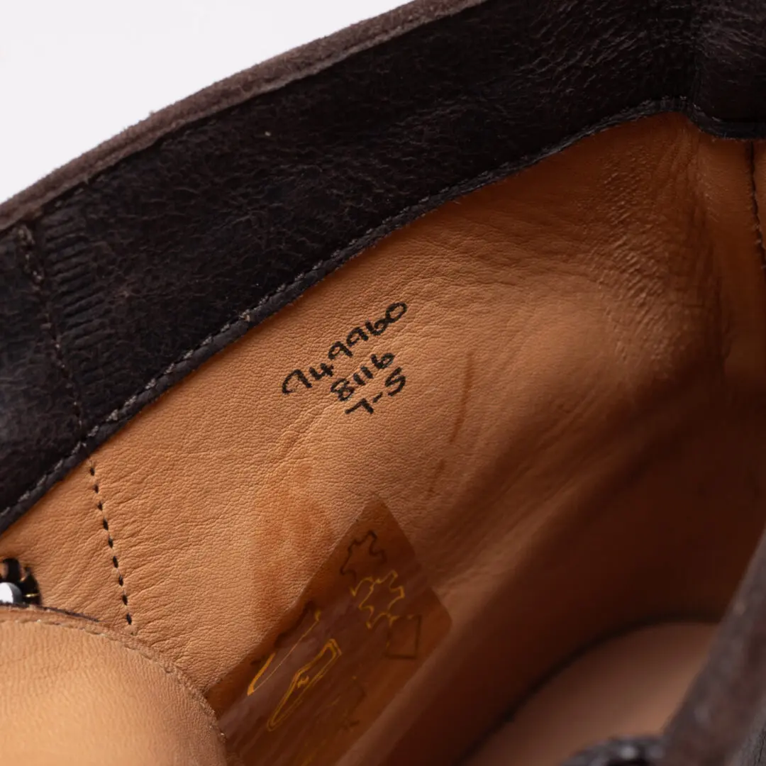 Tricker's Boots Size UK7 Chocolate Brown Kudu Commando Sole Logger
