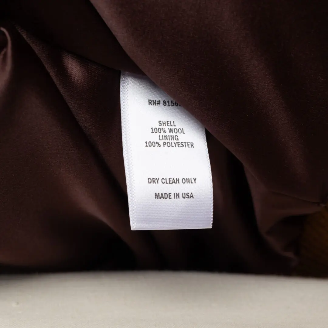 Dehen 1920 Knit Varsity Jacket Size S Dark Tan Wool Ltd Edition