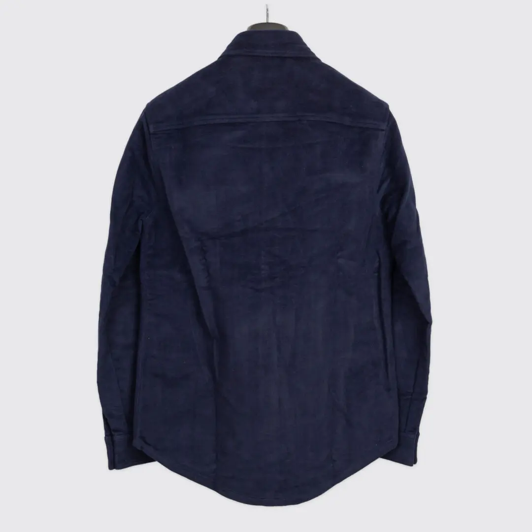The Quartermaster Moleskin Overshirt Size S Dark Navy Military Shirt Jacket