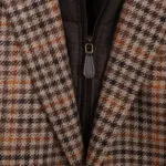 Paul Stuart Sport Coat Size EU50 Brown Houndstooth Check Wool