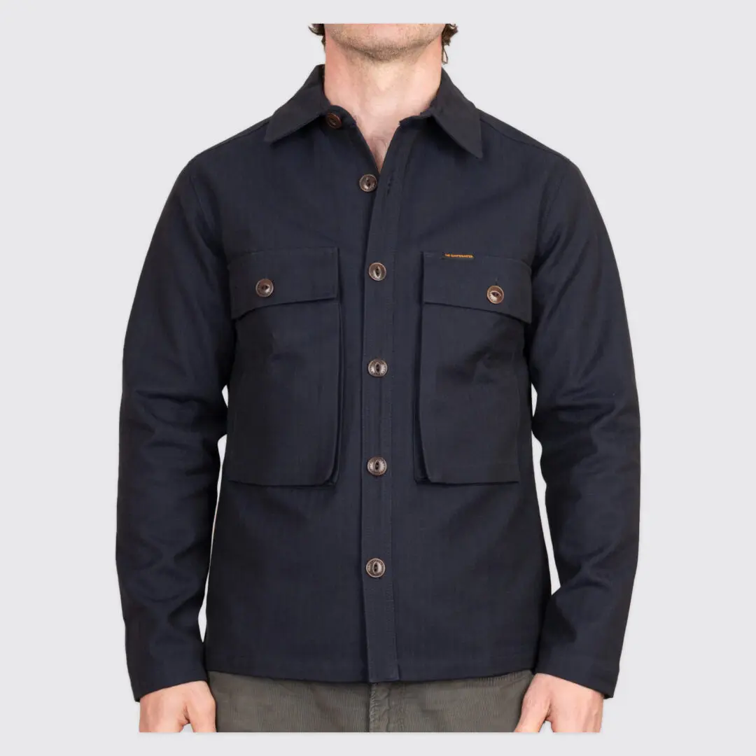 The Quartermaster Fatigue Shirt Jacket Size S Black Made in Italy