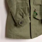 Drake's D-43 Field Jacket Size 38 Short Army Green Linen Waxed