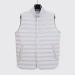 Peter Millar Regent Vest Size M Gale Grey Light Quilted Puffer