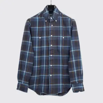 Gitman Vintage Shirt Size 14.5 Blue Japanese Brushed Cotton Twill