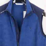 Peter Millar Size XL Fade Vest Sport Navy Blue Lightweight Fleece