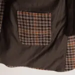 Paul Stuart Sport Coat Size EU50 Brown Houndstooth Check Wool