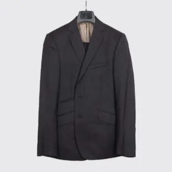 Ted Baker Endurance Suit Size 38R Slim Solid Black Wool 2-Button
