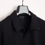 AG Adriano Goldschmied Bryce Johnny Collar Shirt Size M Black