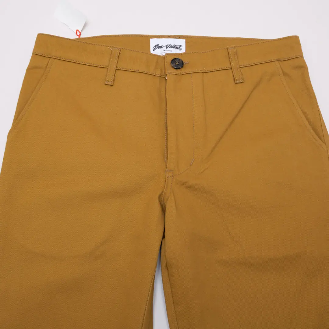 Bon Vivant Pants W32 Men Keenan Slim Dark Khaki Cotton Twill