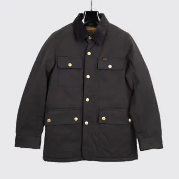 Iron Heart Chore Jacket Size S Black 7oz Oiled Cotton Made in Japan