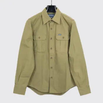 Iron Heart Military Shirt Size S Men Olive Green 9oz Cotton Canvas