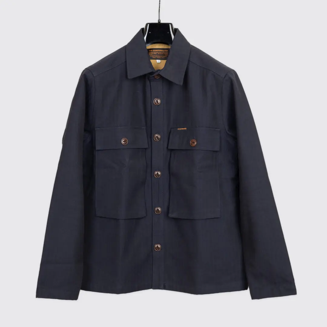 The Quartermaster Fatigue Shirt Jacket Size S Black Made in Italy